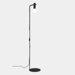 Floor lamp Nude Single Curved E27 Max. 15W Black 1520lm