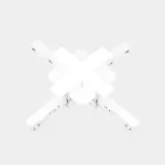 White X joint for Recessed Track
