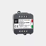 Casambi dimmer for LED strips and 12-24 VDC constant voltage products. 1 channel. Features a push-button input. Maximum 10 A. Power supply required.