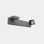Surface-mounted wall light IP66 Modis Optics Double 800mm LED 40.2W 2700K ON-OFF Urban grey 3828lm