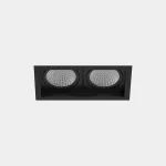 Recessed ceiling lights Multidir Evo Big Double Recessed Trim LED 37.7W 3000K CRI 92 DALI-2/PUSH Black IP54 4462lm