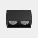 Surface-mounted ceiling light Multidir Evo Big Double Surface 35.8W 3000K CRI 92 Black IP20 4638lm