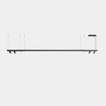 Lineal lighting system Apex Lineal Pendant 3180mm 4 Spots 52mm 79.2W 2700K CRI 92 DALI Black IP20 8197lm