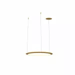 Pendant Circular Inward ø600 Recessed LED 39W 3000K 0-10V Gold 2418lm