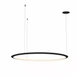 Pendant Circular Inward ø1200 Recessed LED 72W 4000K DALI-2 Black 4352lm