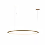 Pendant Circular Inward ø1200 Recessed LED 72W 4000K 0-10V Gold 4352lm