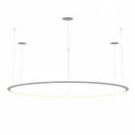 Pendant Circular Inward ø2000 Recessed LED 129W 3000K 0-10V White 7021lm