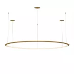Pendant Circular Inward ø2000 Recessed LED 129W 3000K 0-10V Gold 7021lm