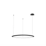 Pendant Circular Inward ø900 Recessed LED 53W 3000K DALI-2 Black 2751lm