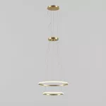 Pendant Circular Outward 2 Rings (ø900 ø600) LED 91W 3000K DALI-2 Gold 6172lm