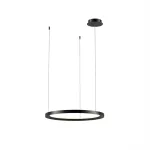 Pendant Circular Outward ø600 Recessed LED 39W 3000K DALI-2 Black 3402lm