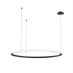Pendant Circular Outward ø1200 Recessed LED 72W 4000K DALI-2 Black 6116lm