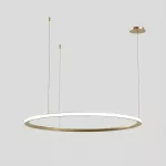 Pendant Circular Outward ø1200 Recessed LED 72W 4000K 0-10V Gold 6116lm