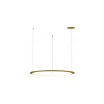 Pendant Circular Outward ø900 Recessed LED 53W 2700K 0-10V Gold 3543lm