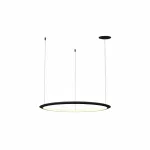 Pendant Circular Outward ø900 Recessed LED 53W 4000K 0-10V Black 4159lm