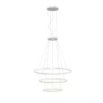Pendant Circular Downward 3 Rings (ø1200 ø900 ø600) LED 132W 4000K 0-10V White 10214lm