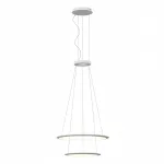 Pendant Circular Downward 2 Rings (ø900 ø600) LED 77.5W 2700K 0-10V White 4439lm