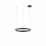 Pendant Circular Downward ø600 Recessed LED 33W 2700K 0-10V Black 2133lm