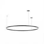 Pendant Circular Downward ø2000 Recessed LED 108W 4000K 0-10V Black 8756lm