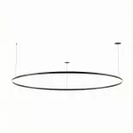Pendant Circular Downward ø3000 Recessed LED 174W 2700K DALI-2/PUSH Black 11012lm