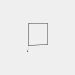 Surface-mounted wall light Tubs Modular Square LED 37W 3000K DALI Black 3674lm
