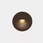 Recessed wall lighting IP66 Bat Round Oval LED 3W 2700K ON-OFF Brown 77lm