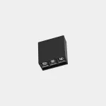 Surface-mounted ceiling light Bento Surface 3 LEDS 8W 3000K CRI 92 ON-OFF Black IP23 702lm