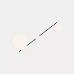Surface-mounted ceiling light Spark Triplex Ø390mm + Ø240mm + Ø140mm LED 68.5W SW 2700-3000-4000K DALI-2/PUSH Black 3159lm