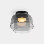 Surface-mounted ceiling light Levels Ceiling 2 Bodies Ø320mm + Ø220mm LED 28W SW 2700-3000-4000K PHASE CUT Black 2035lm