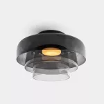 Surface-mounted ceiling light Levels Ceiling 3 Bodies Ø420mm + Ø320mm + Ø220mm LED 28W SW 2700-3000-4000K PHASE CUT Black 2035lm