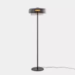 Floor lamp Levels 2 Bodies Ø420mm + Ø320mm LED 17W SW 2700-3000-4000K PUSH Black 750lm