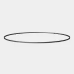 Lineal lighting system IP65-IP67 Vercle Round 1200mm LED 64.8W 3000K Black 1724lm