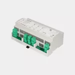DALI2 Essential Controller – up to 192 DALI2 devices, supports lighting scene and group control, time and date configurations, light and presence sensors, DALI2 multifunction switch panels. Bacnet control available under licence. DIN track installation. D