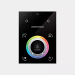 DMX RDM programmable touch screen console. 1024 DMX channels. Ethernet port. 500 scenes, 10 zones. microSD. Time and date control. DMX programming knowledge required. No remote access.