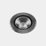 Recessed uplighting IP66-IP67 Max Big Round Trim LED 13.8W 3000K Gun Metal PVD 1086lm