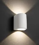 Oprawa elewacyjna MARTA 160-2L FROSTED Fumagalli GX53 LED CCT 2x10W 192 mm 3000K/4000K/6500K SET IP55 góra/dół 230V biały / tworzywo sztuczne