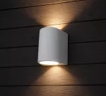 Oprawa elewacyjna MARTA 160-2L FROSTED Fumagalli GX53 LED CCT 2x10W 192 mm 3000K/4000K/6500K SET IP55 góra/dół 230V biały / tworzywo sztuczne