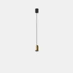 Pendant Iris Surface Hoop 15º 7.5W 3000K CRI 92 DALI-2 Black/Gold IP20 630lm