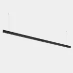 Lineal lighting system Infinite Slim Continuity Pendant 2800mm 71.4W 3000K CRI 92 ON-OFF Black IP40 8702lm