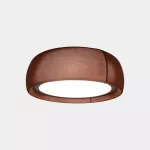 Surface-mounted ceiling light Gong Microprisma Ø600 LED 34.7W 3000K PHASE CUT Teixit VERMELL Marron RAL 8016 matt 2088lm