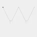 Pendant Attic 2 Bodies Hexagonal Shape 2200mm Side E27 2 x Max. 15W White 2170lm