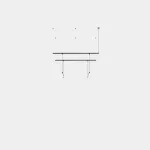 Pendant Tubs Modular Track with 2 Lineal 600mm LED 18.7W 2700K ON-OFF Black 1598lm