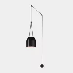 Surface-mounted wall light Attic Hexagonal Shape E27 Max. 15W Black 1085lm