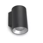 Surface-mounted wall light IP66 Cosmos Double Emission ø85mm LED 11.8W 2700K ON-OFF Urban grey 1115lm