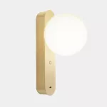 Surface-mounted wall light Perlina USB LED 8.8W SW 2700-3000-4000K TOUCH DIMMING Matte gold 391lm