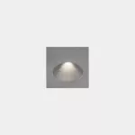 Recessed wall lighting IP66 Bat Square Oval LED 2.2W 2700K Grey 77lm