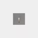 Recessed wall lighting IP66 Bat Square Lineal LED 3W 2700K ON-OFF Grey 10lm