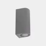 Surface-mounted wall light IP66 Eko Double Emission GU10 2 x Max. 8W Grey 556lm