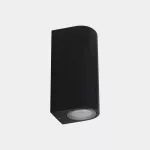 Surface-mounted wall light IP66 Eko Double Emission GU10 2 x Max. 8W Black 556lm