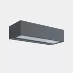 Surface-mounted wall light IP65 Nemesis Slim LED 8.8W SW 2700-3200-4000K ON-OFF Grey 830lm